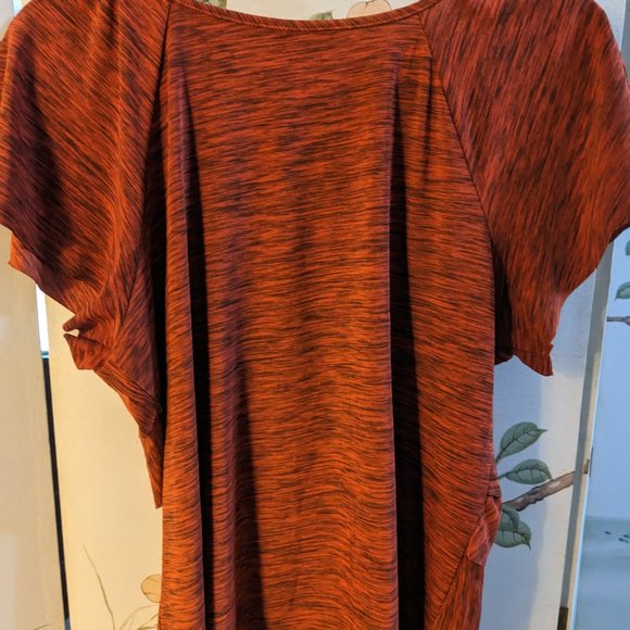 Elementz spandex knit asymmetrical ruffle top - Picture 3 of 4